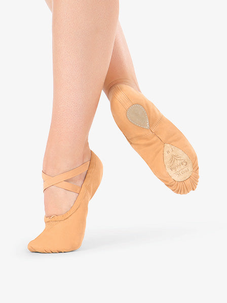 Adult Sansha Canvas Split-Sole Ballet Shoes #1 Pro – Shelly's